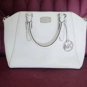 Michael Kors White Satchel Bag